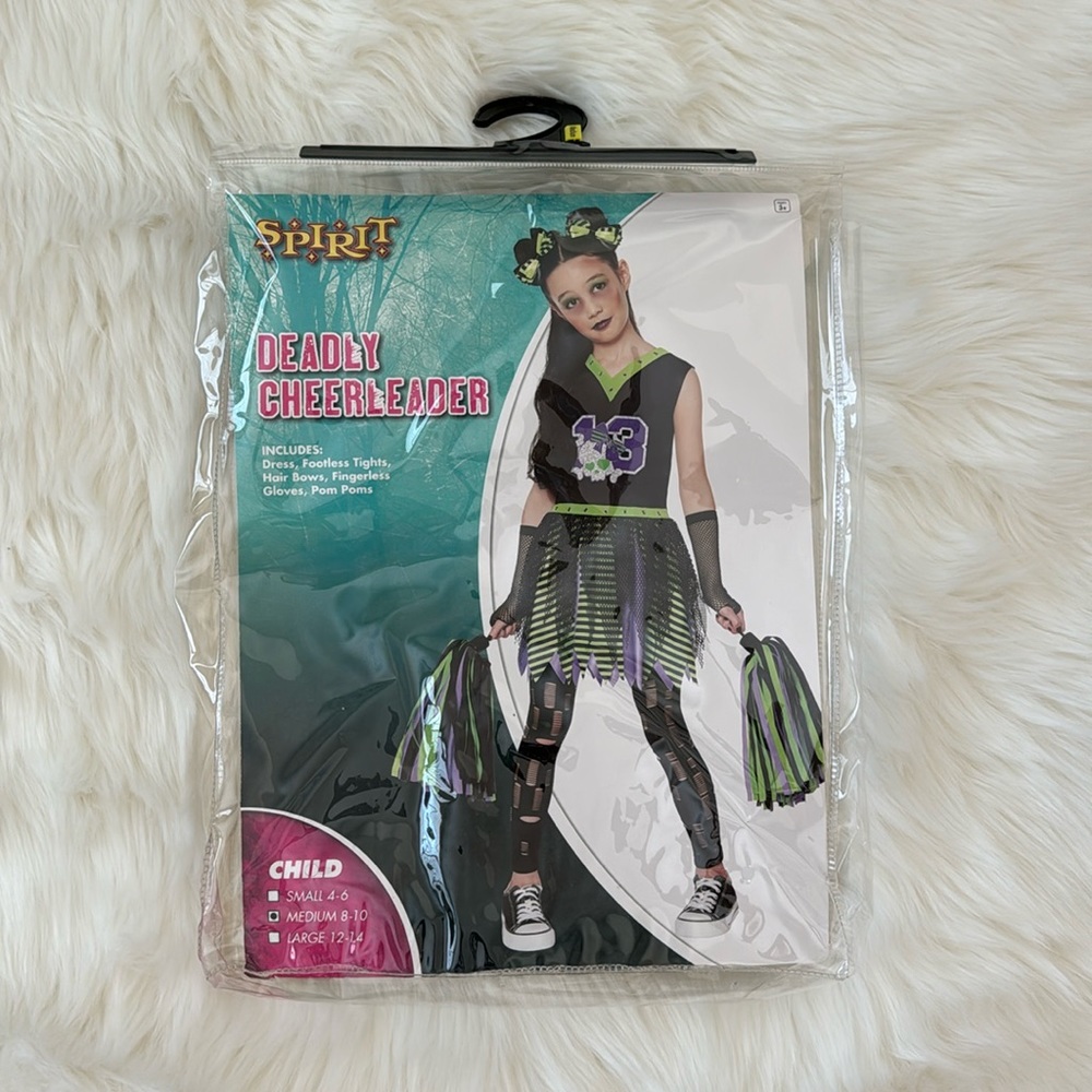 SPIRIT HALLOWEEN DEADLY CHEERLEADER COSTUME
